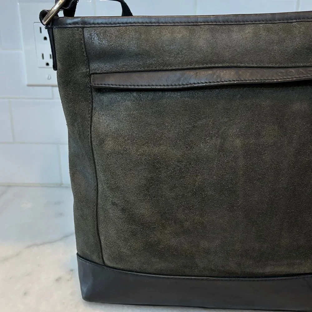 Coach Crossbody Purse Handbag Leather Camden Suede Messenger Bag Pocketbook